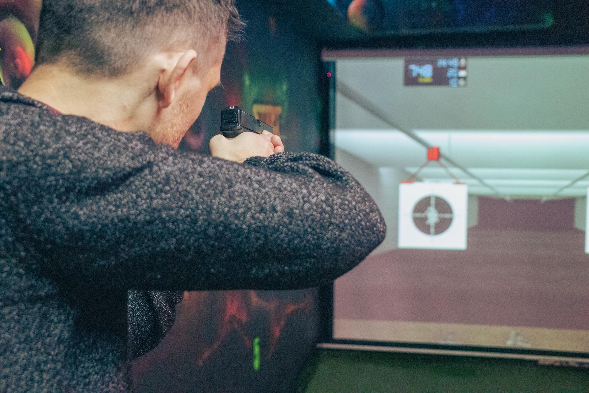 Laser shooting range